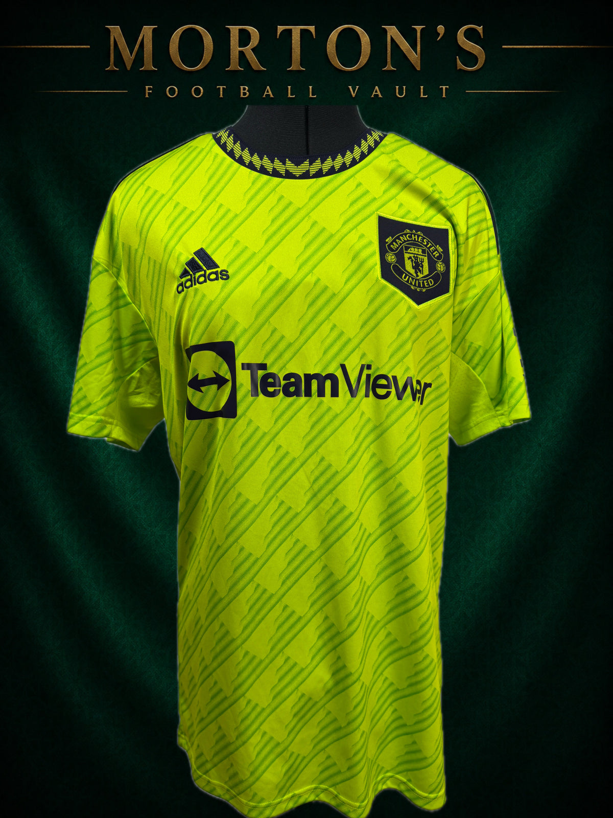 Manchester United 2022/23 Adidas Third Shirt – Neon Green – Size M