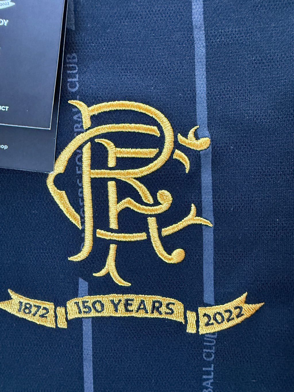 Rangers FC 125th Anniversary Black Long Sleeve Shirt Castore Size S BNWT