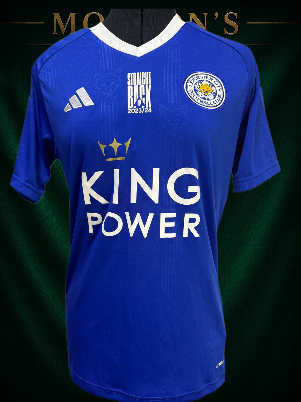 Leicester City 2023/24 adidas Home Shirt – King Power – XS