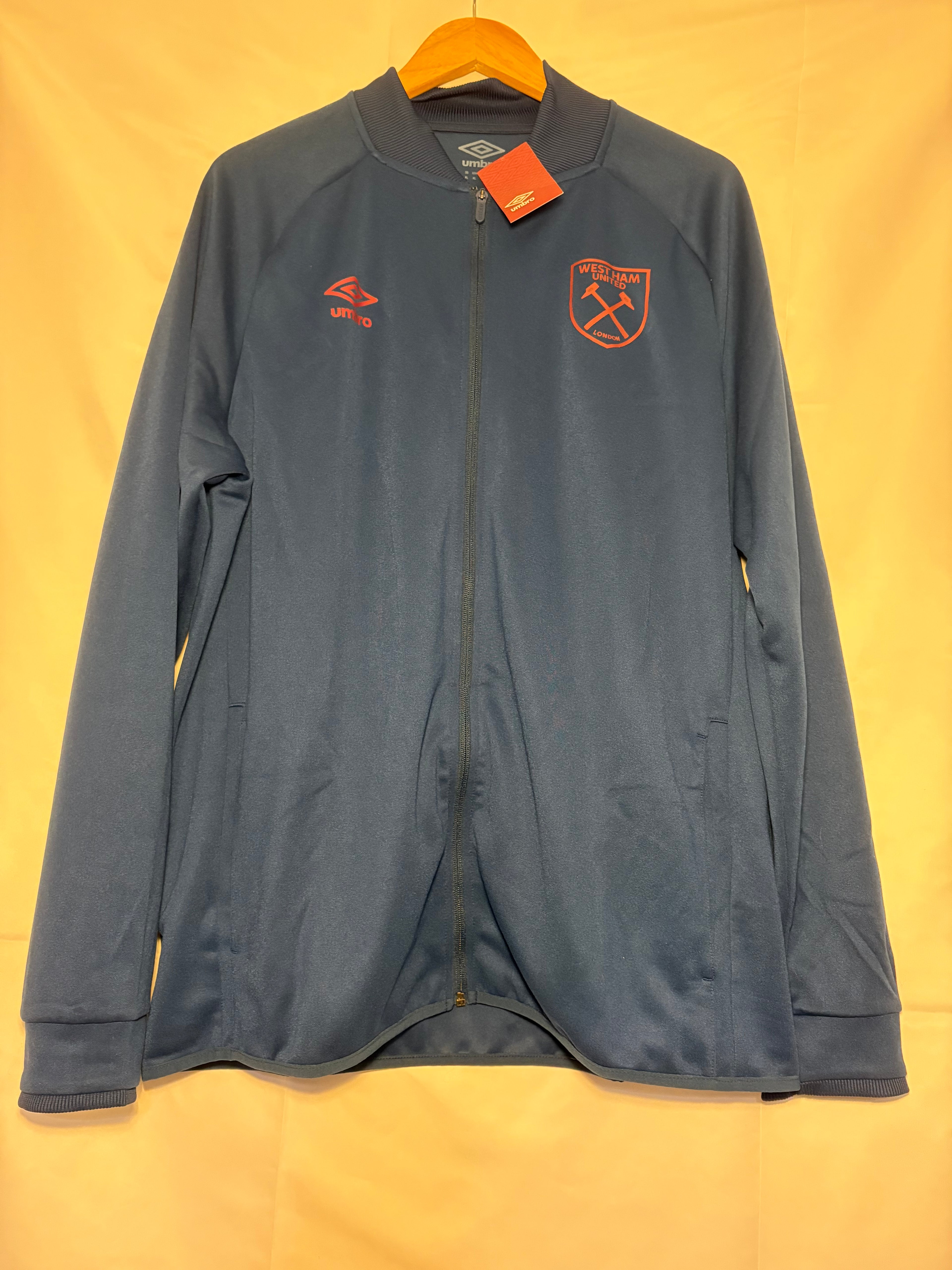 2021-22 West Ham United Umbro Track Presentation Jacket. (XL)