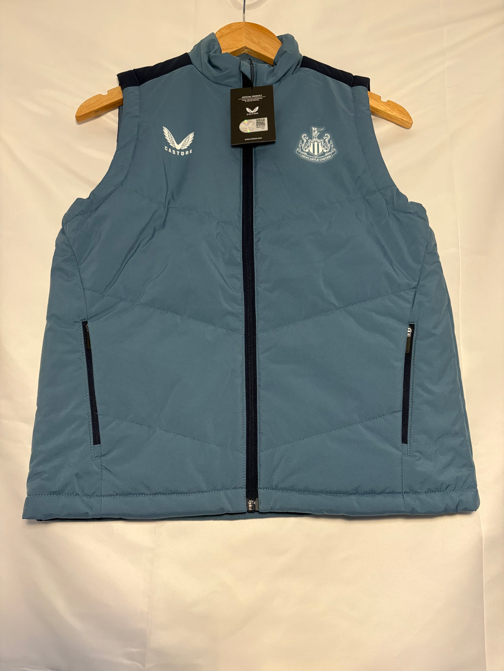 Newcastle United 2023-2024 Players Bench Gilet (junior L - 11/13 years)