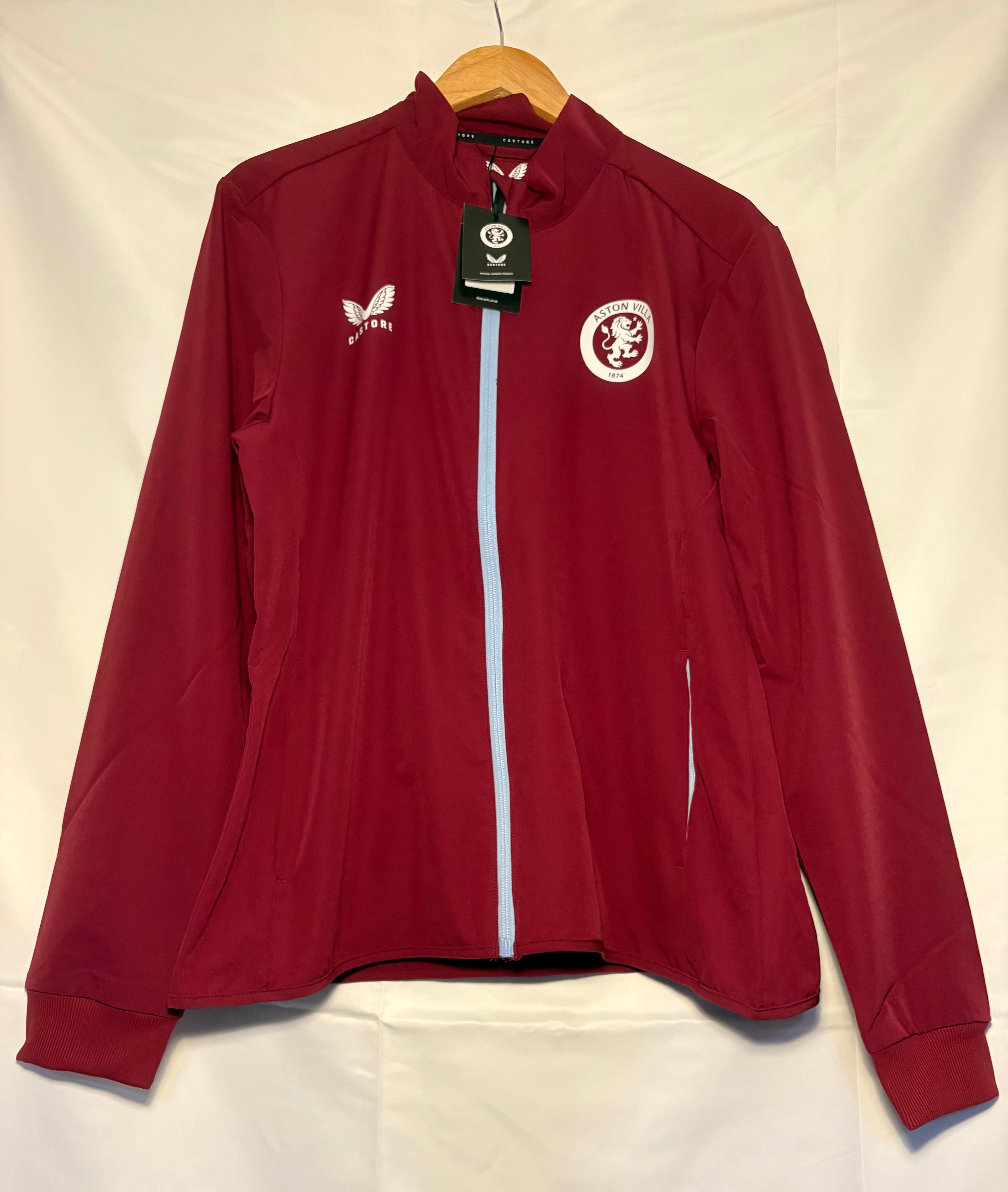 Aston Villa Home Match Day Anthem Jacket in claret (size 18)