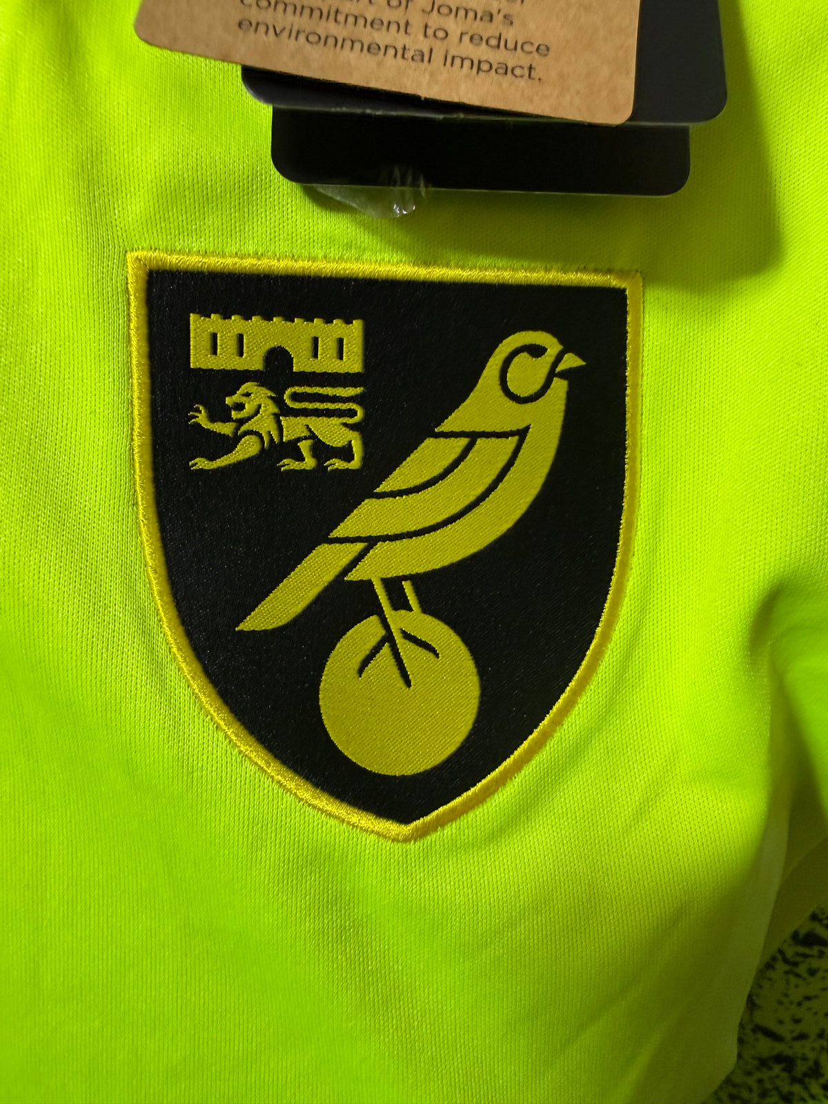 Norwich City 2023/24 Joma Goalkeeper Shirt – Neon Yellow – Small