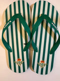 Real Betis branded flip flops by Kappa UK size 6
