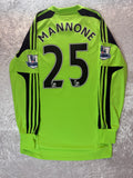 Adidas 2013-14 Sunderland GK Long Sleeve Shirt MANNONE 25 Football Jersey Size Medium