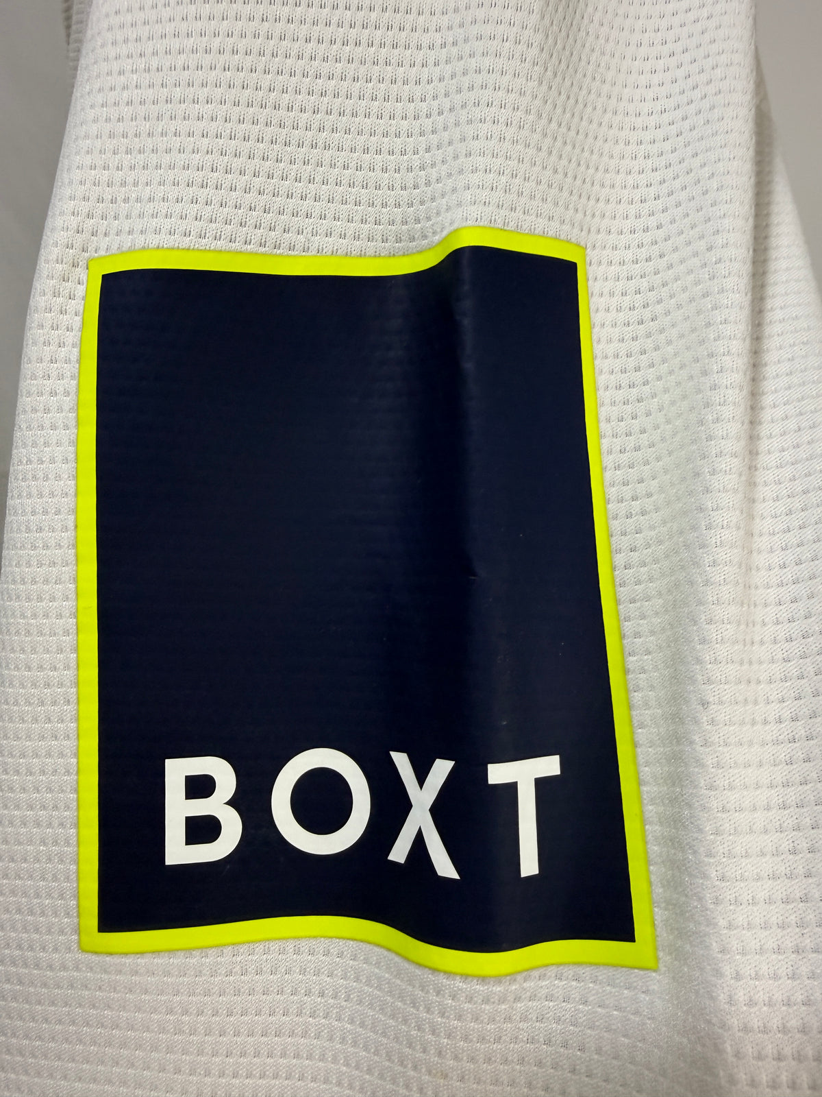 Leeds United 2022/2023 home shirt sleeve sponsor boxt