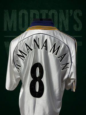 Vintage 1999-2001 Real Madrid Away Shirt MCMANAMAN 8 Adidas Size Medium Teka