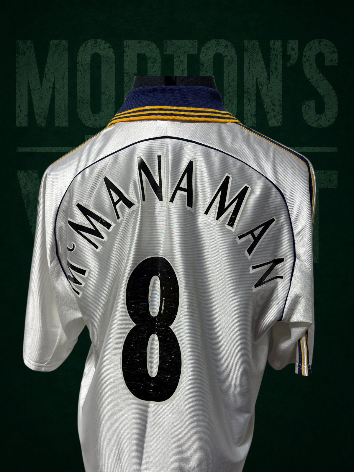 Vintage 1999-2001 Real Madrid Away Shirt MCMANAMAN 8 Adidas Size Medium Teka