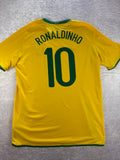 Brazil 2006–08 Home Shirt Nike Ronaldinho #10 – Large