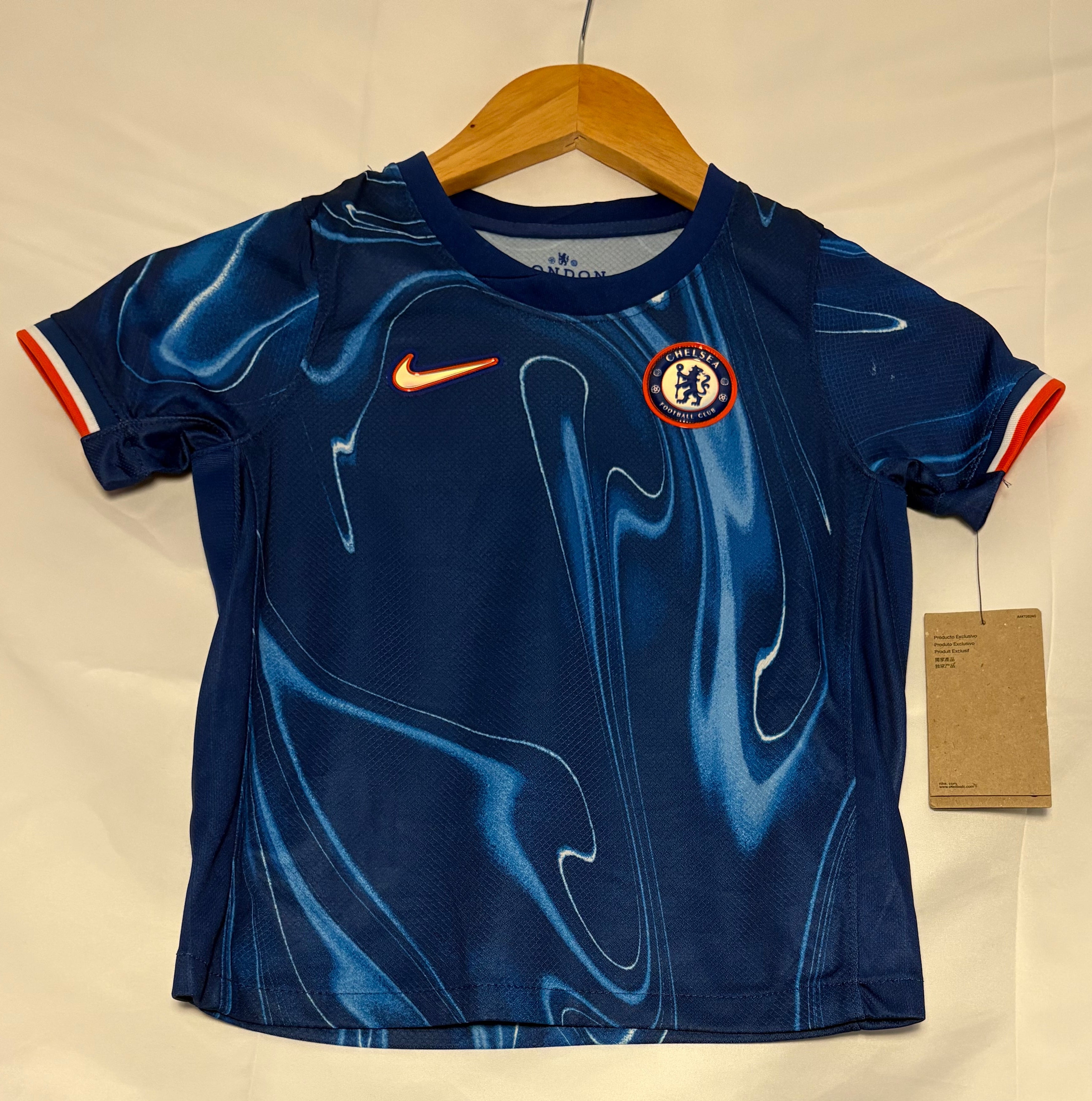 Nike 2024-2025 Chelsea Home jersey featuring player Cole Palmer and number 20 (kids small 7/8 years)