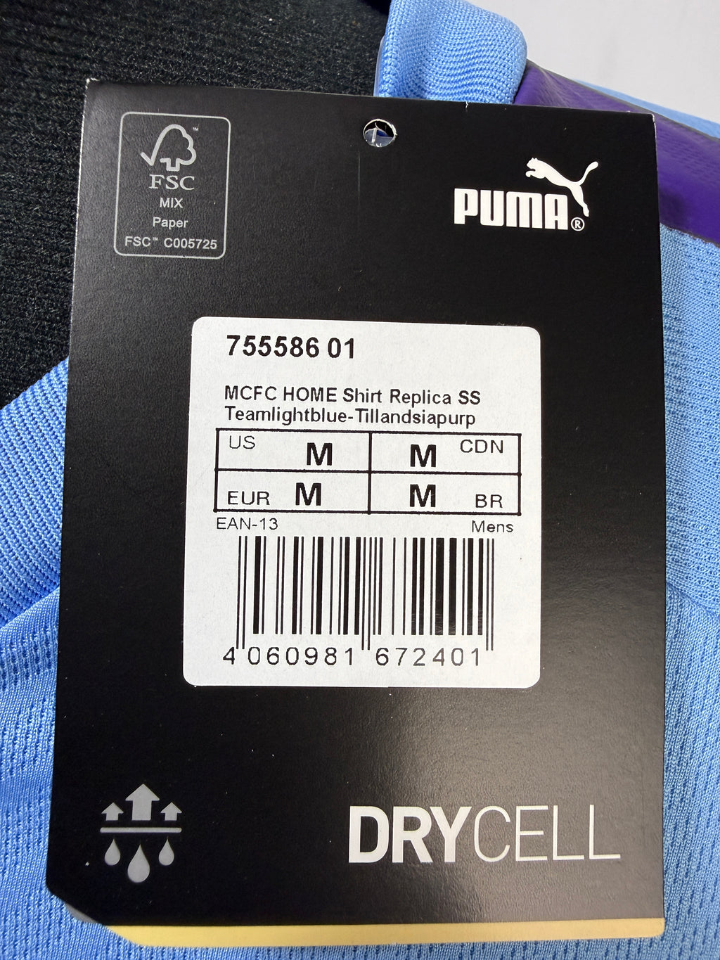Manchester City 2019/20 Home Shirt Puma 125th Anniversary Size M BNWT