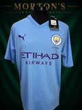 Manchester City 2019/20 Home Shirt Puma 125th Anniversary Size M BNWT