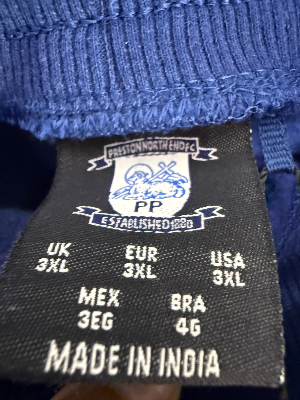 Preston North End FC Official Joggers Blue 3XL – BNWT