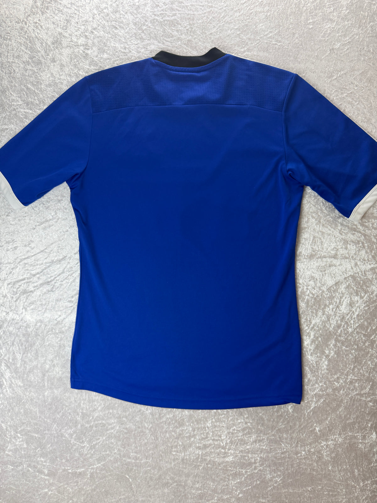 Hull City 2013/14 Away Football Shirt Adidas Cash Converters Blue Size S