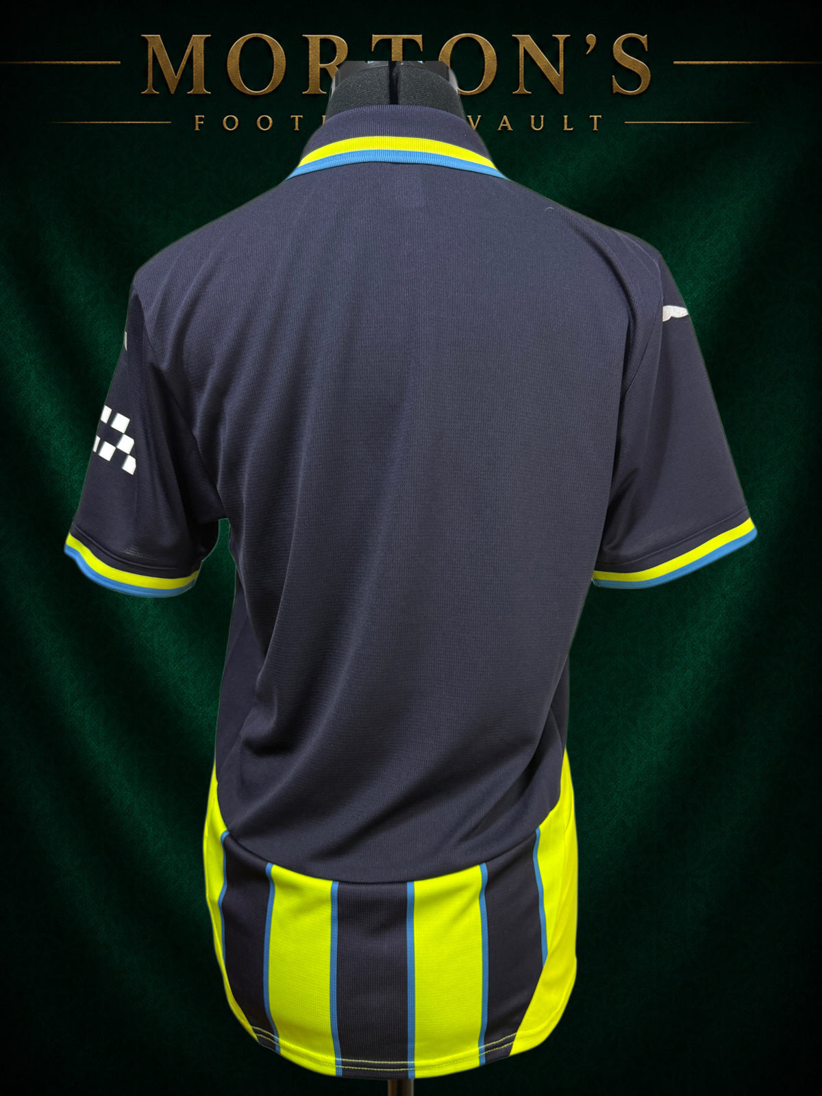 Manchester City 2024/25 Puma Away Shirt – Navy & Neon Yellow – Size M