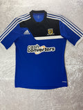 Hull City 2013/14 Away Football Shirt Adidas Cash Converters Blue Size S
