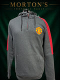 Manchester United Grey & Red Hooded Training Top – Size Small – Excellent