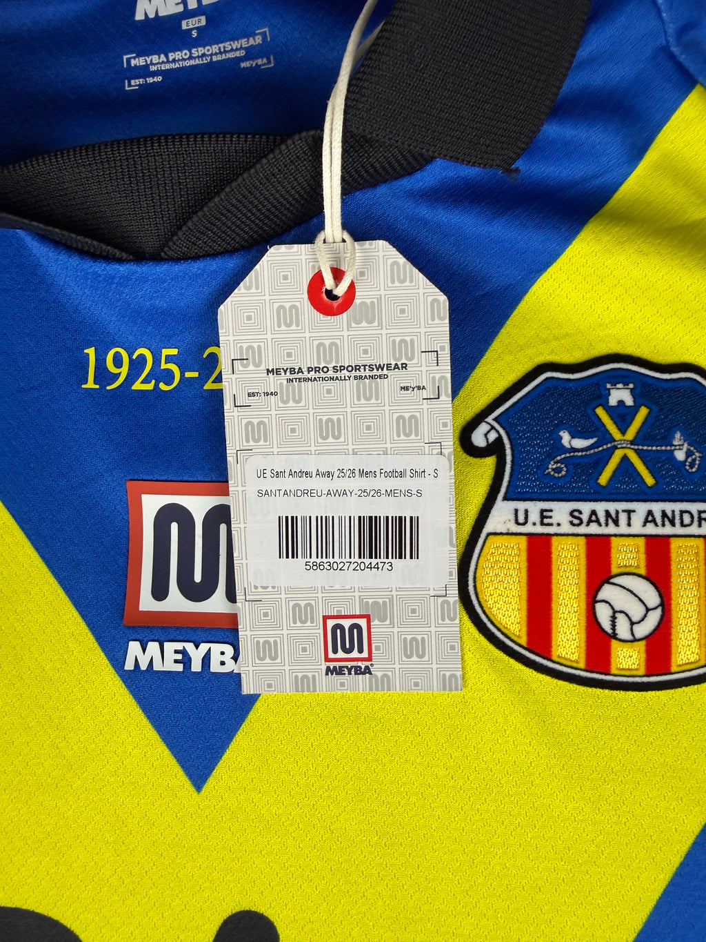 UE Sant Andreu 2025/26 Away Shirt Meyba Centenary – Small BNWT
