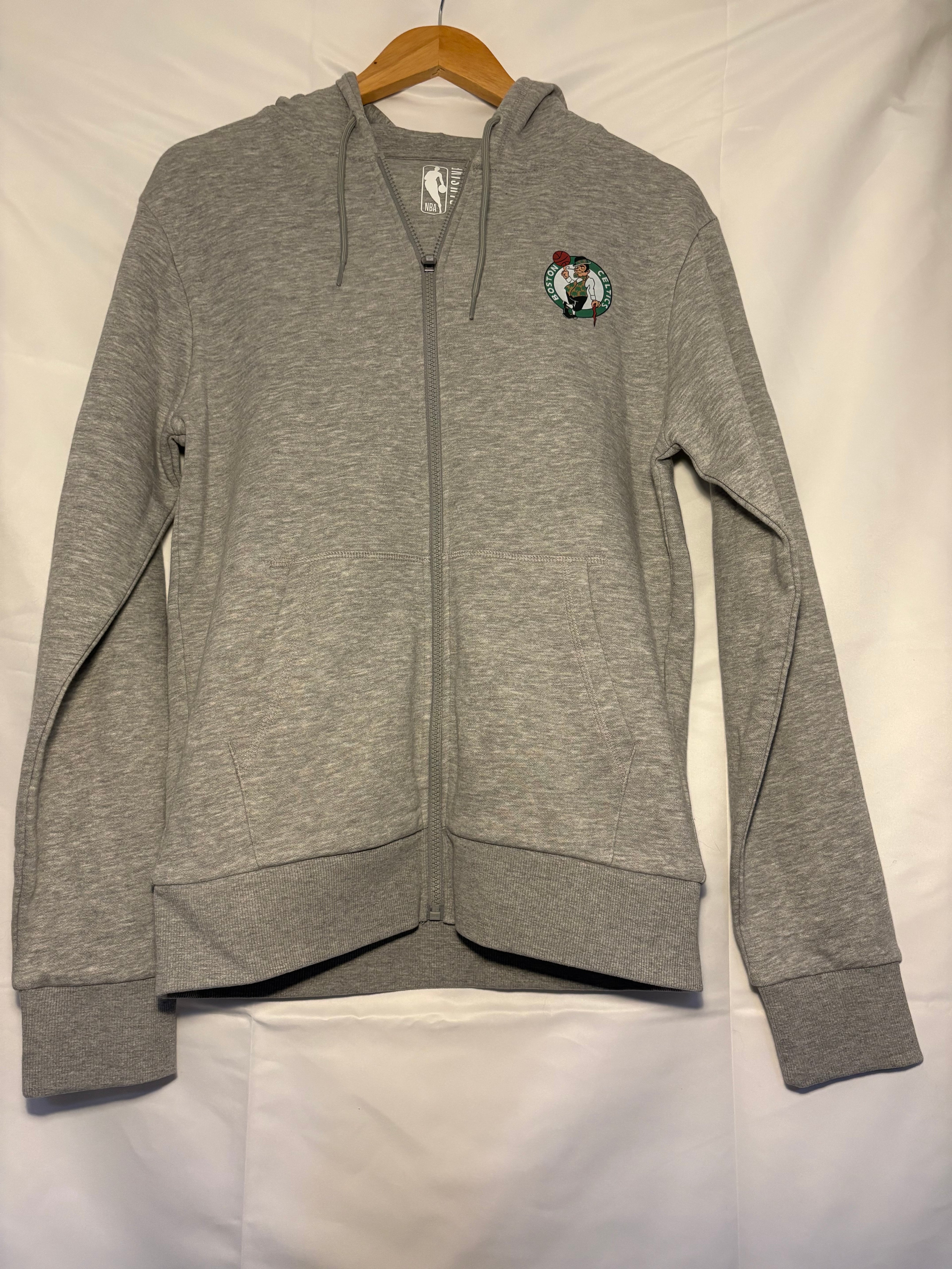 Boston Celtics Primary Logo Full Zip Hoodie - size small