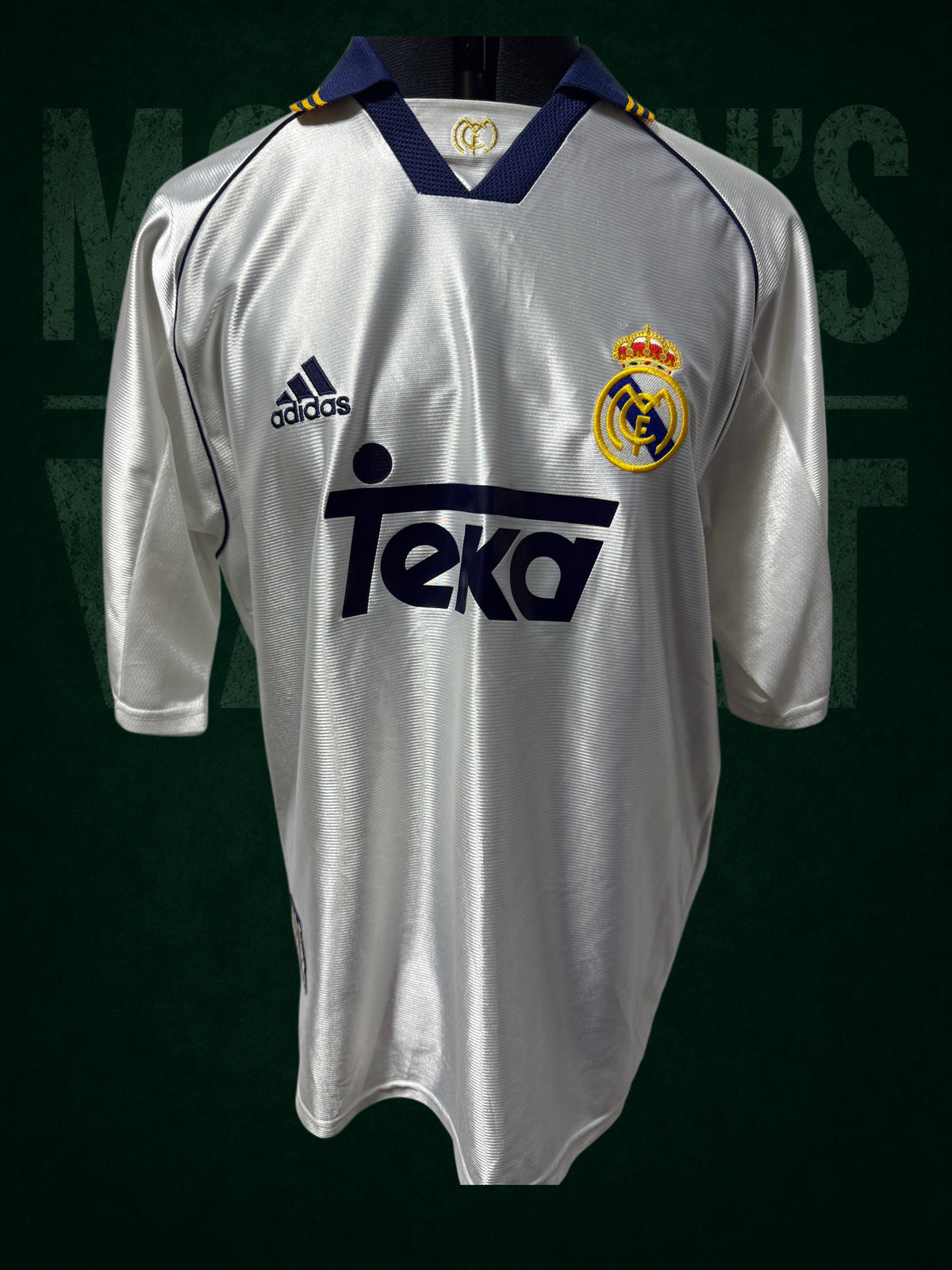 Vintage 1999-2001 Real Madrid Away Shirt MCMANAMAN 8 Adidas Size Medium Teka