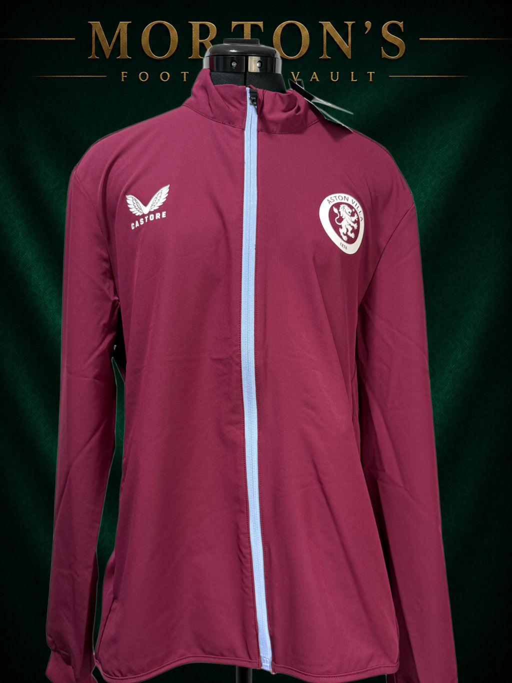 Aston Villa Castore Ladies Full-Zip Training Jacket – Burgundy – Size 18 – BNWT