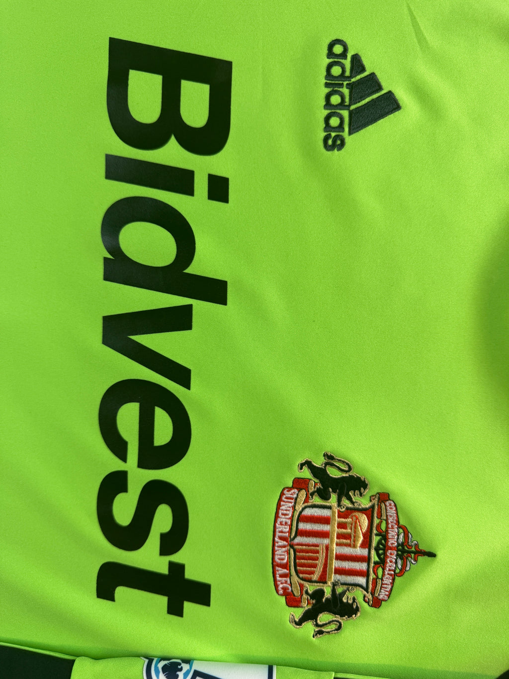 Adidas 2013-14 Sunderland GK Long Sleeve Shirt MANNONE 25 Football Jersey Size Medium