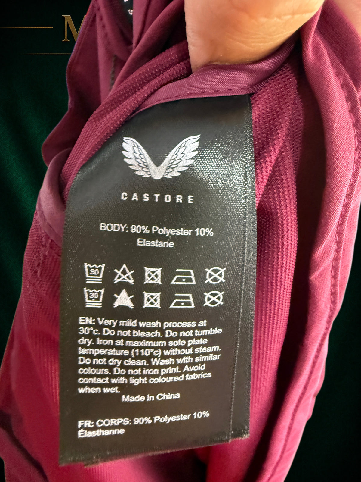 Aston Villa Castore Ladies Full-Zip Training Jacket – Burgundy – Size 18 – BNWT