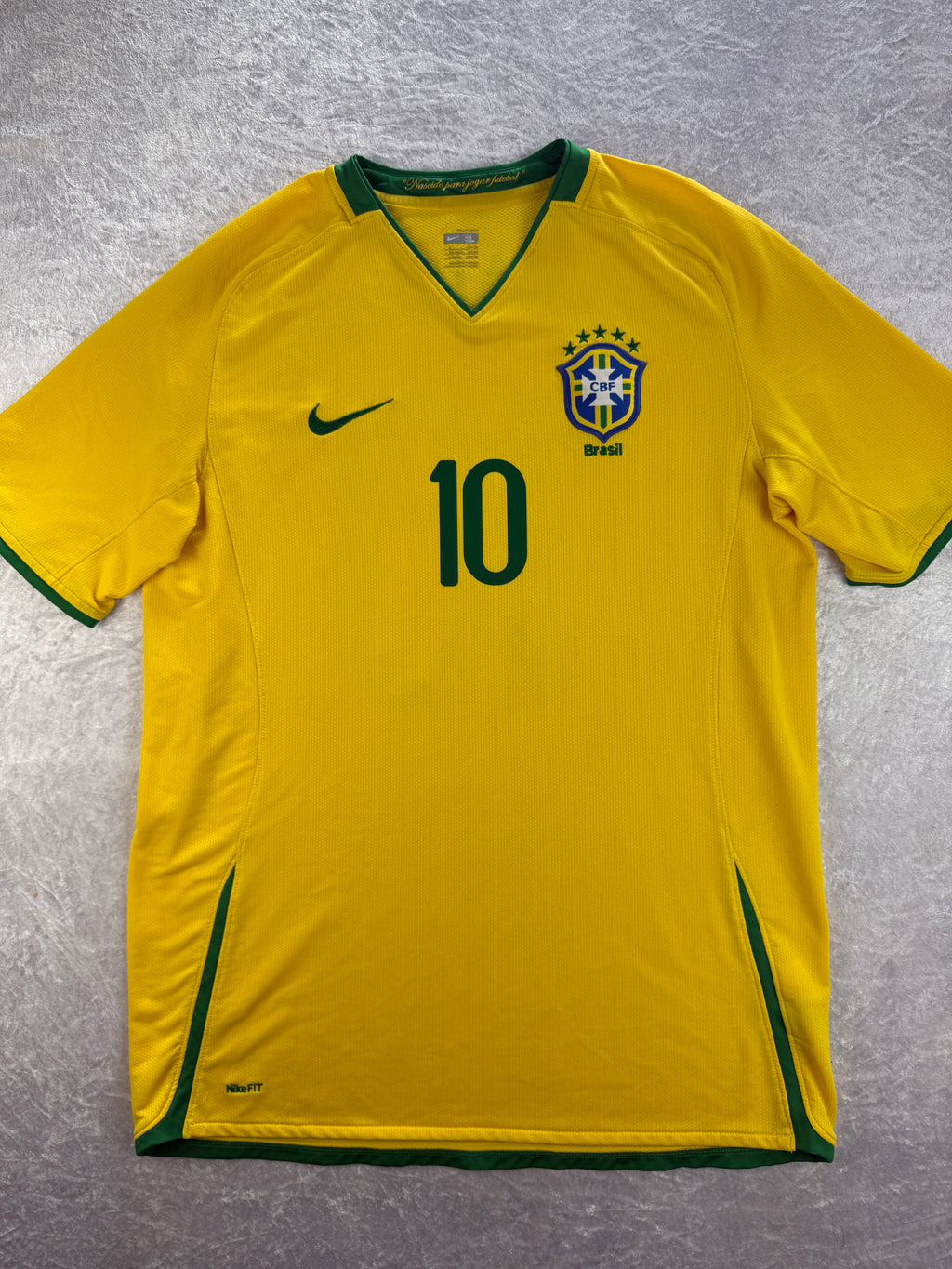 Brazil 2006–08 Home Shirt Nike Ronaldinho #10 – Large