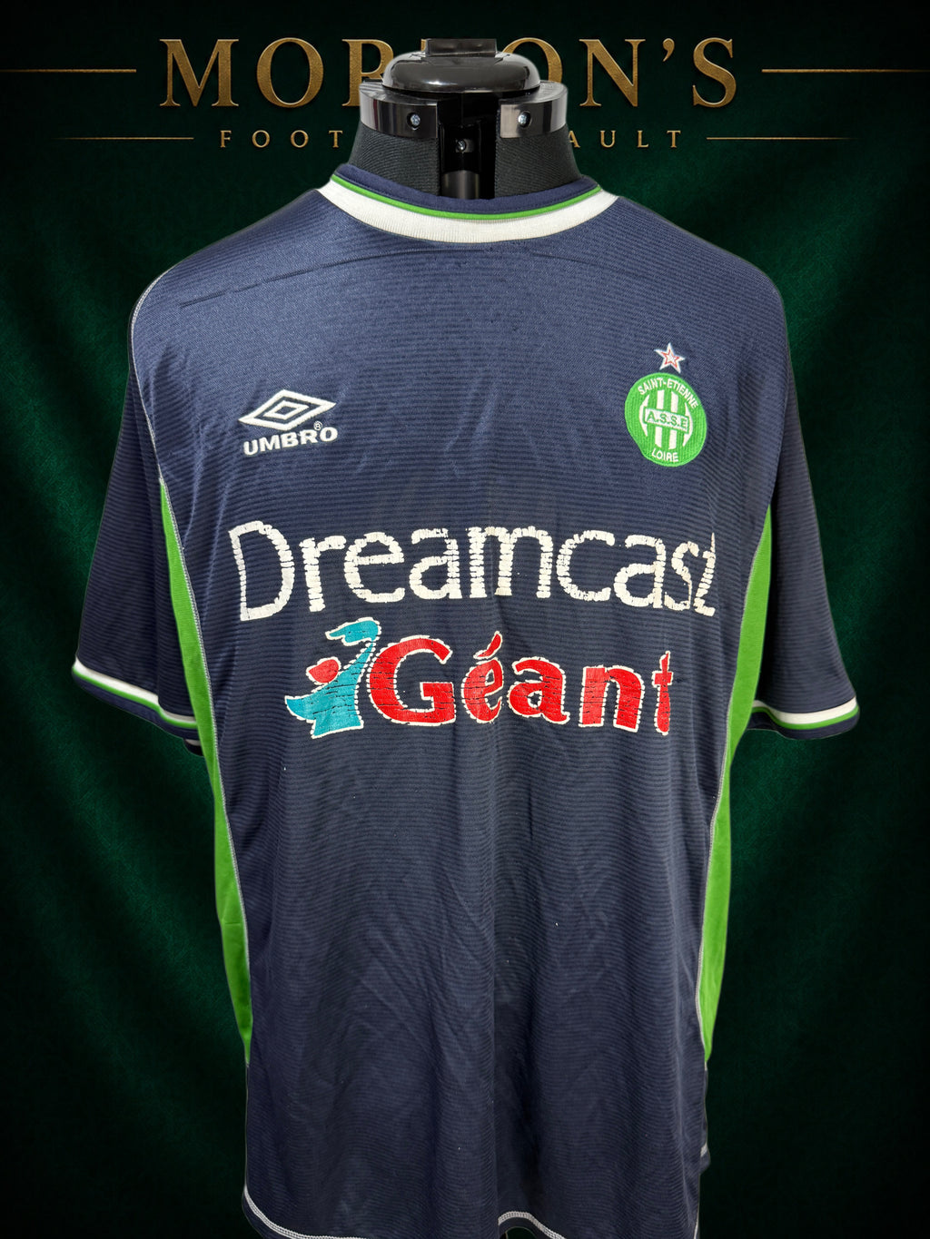 AS Saint-Étienne 2000/01 Home Shirt – Umbro – XL – Vintage
