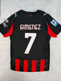 AC Milan 2025/26 Authentic Ultraweave Home Shirt – Giménez #7 – Large