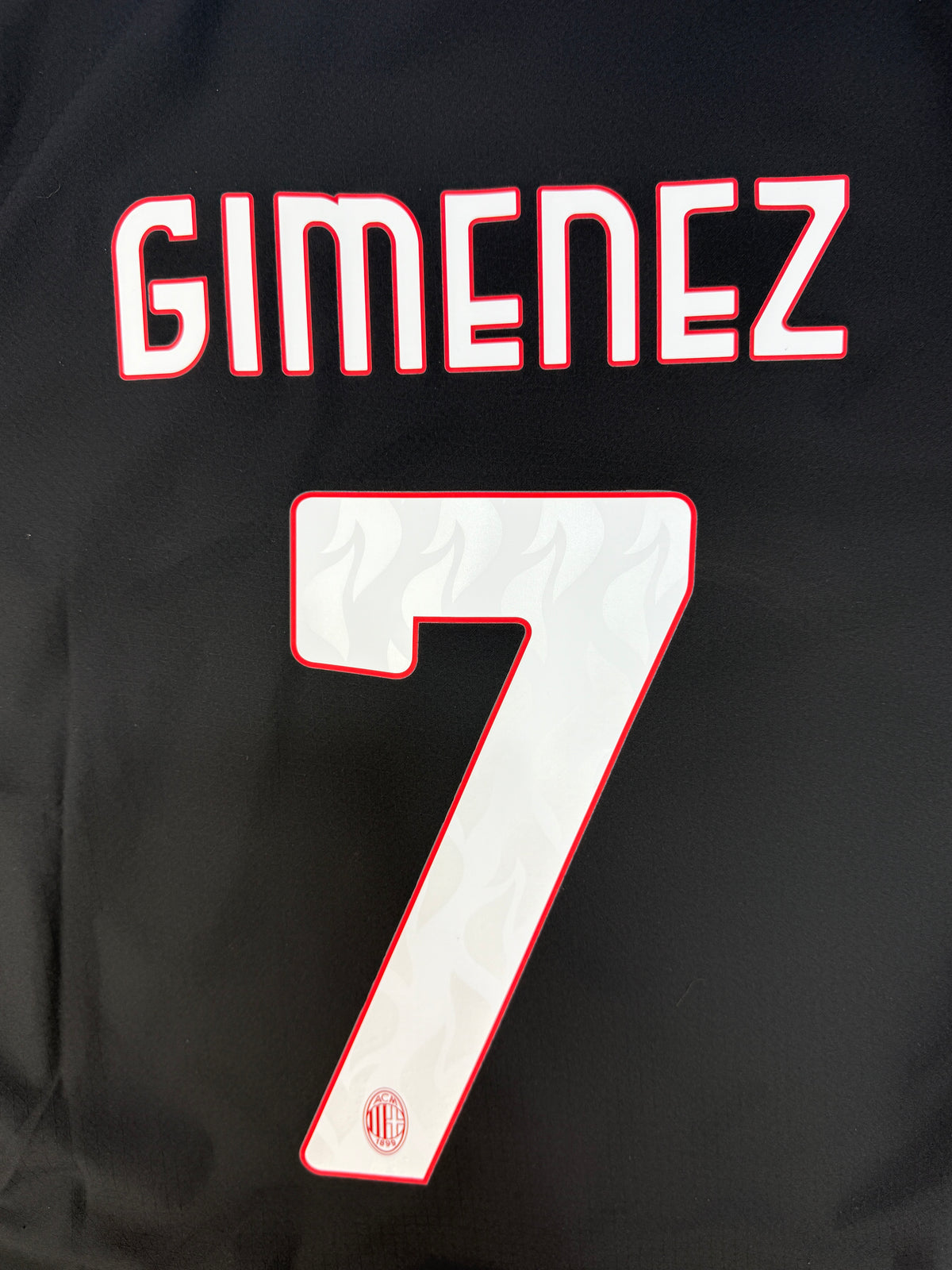 AC Milan 2025/26 Authentic Ultraweave Home Shirt – Giménez #7 – Large