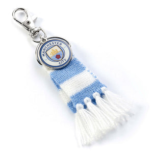 Manchester City FC Blue Bar Scarf Bag Charm Official Merchandise