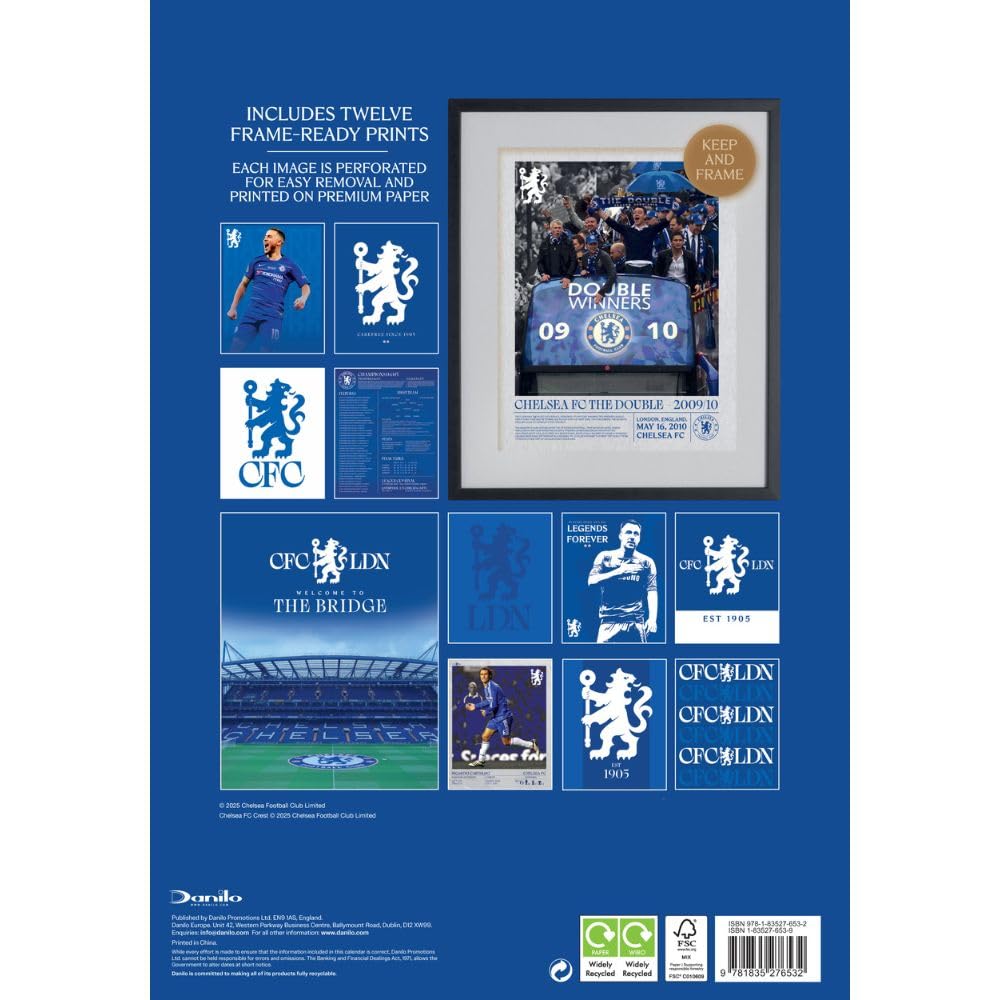 Chelsea FC Deluxe Calendar 2026 - Morton’s football vault