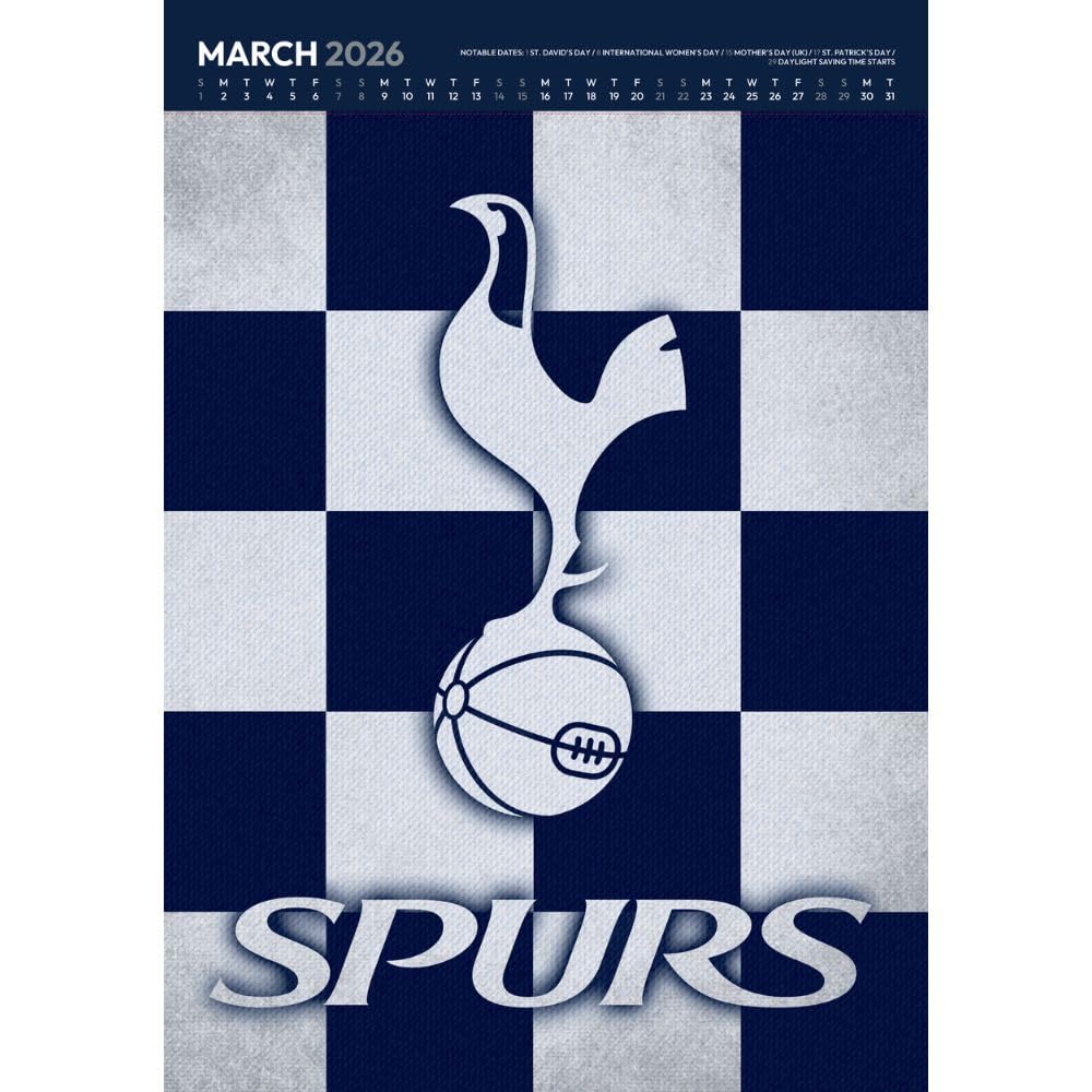 Tottenham Hotspur FC Deluxe Calendar 2026 - Morton’s football vault