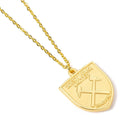 West Ham United FC Gold Finish Crest Necklace - Morton’s football vault